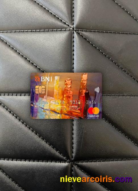 Indonesia bank Negara indonesia (BNI) mastercard photolook